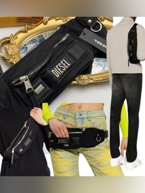 DIESEL Nylon Waist Bag Belt Bag